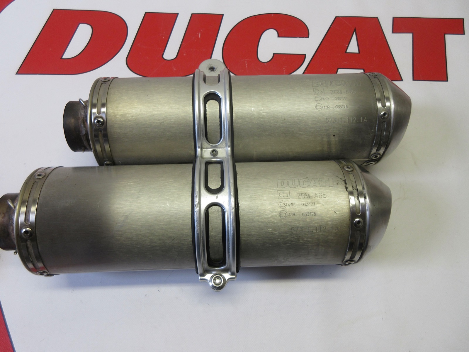 Ducati Streetfighter 848 1100 exhaust silencers / end cans