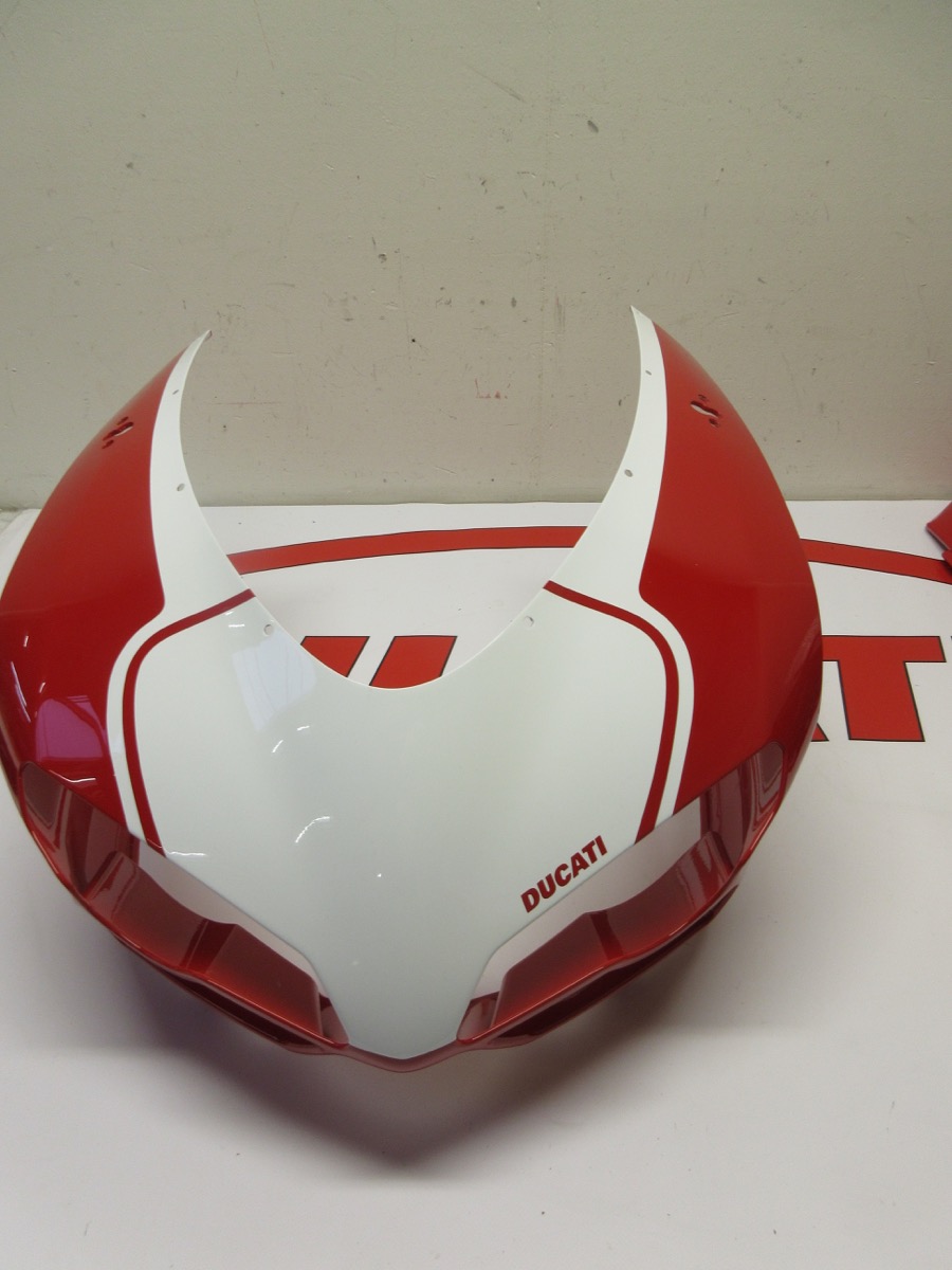 Ducati Top headlight cowling fairing 2012 848EVO Corse 48120404BH NEW red white