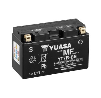 Yuasa YT7B-BS Motorcycle Battery 12V 6.5Ah 120CCA AGM ACCU Panigale 899 959 1199 1299