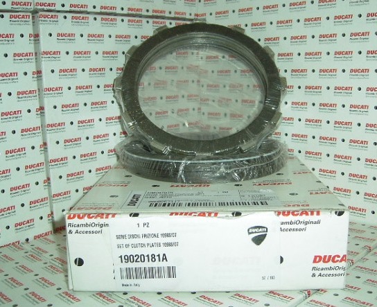 Clutch plates set plate discs Oem original 1098 1098S HYPERMOTARD 1100 1100S 19020181A 