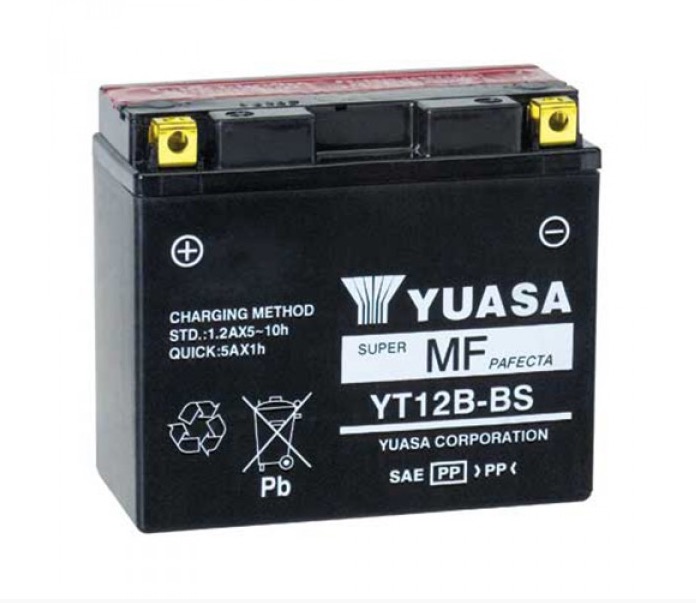 YUASA YT12B-BS / YT12BBS BATTERY ACCU MAINTENANCE FREE