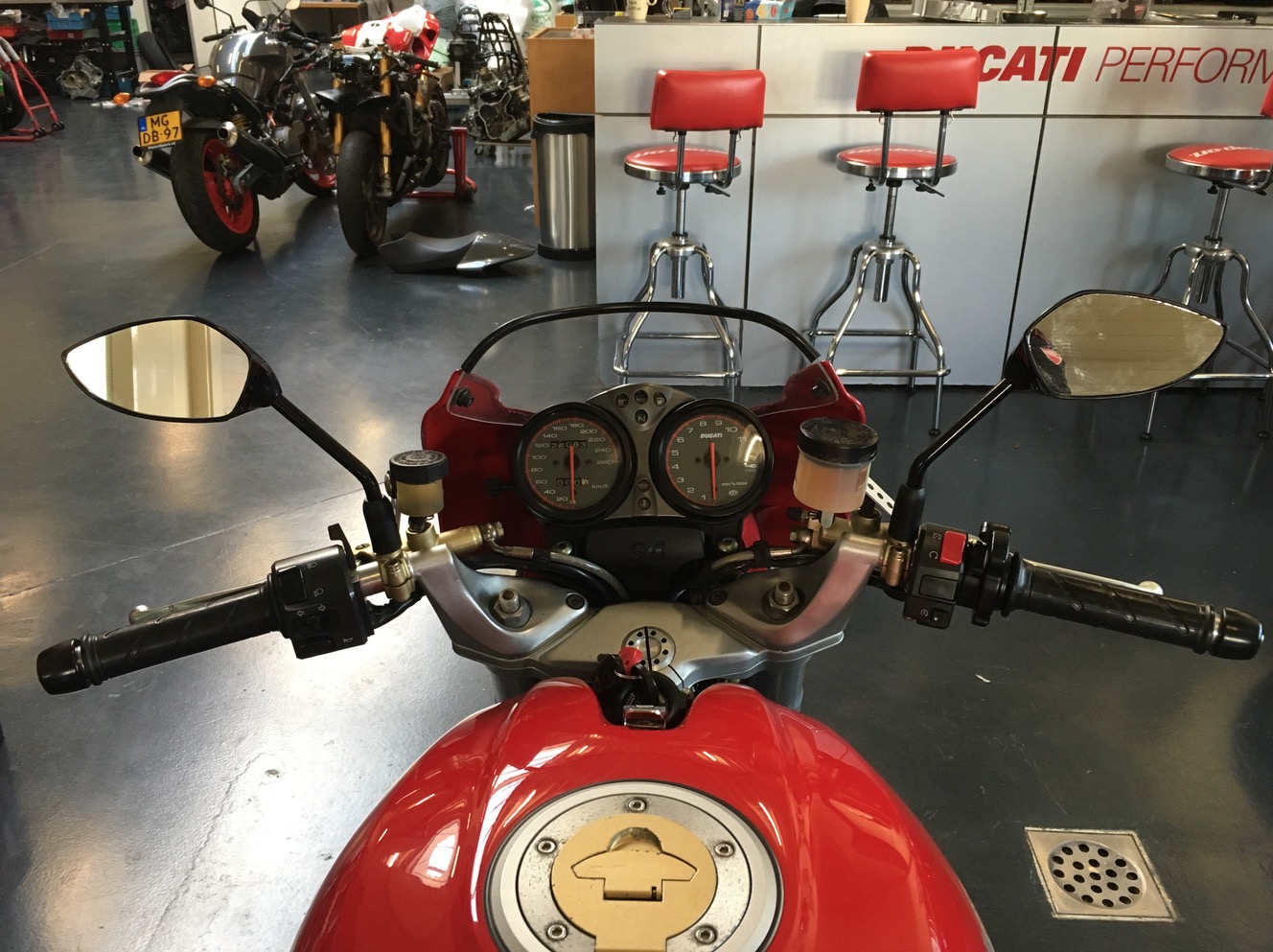 Ducati Monster Hypermotard Streetfighter mirror set mirrors 