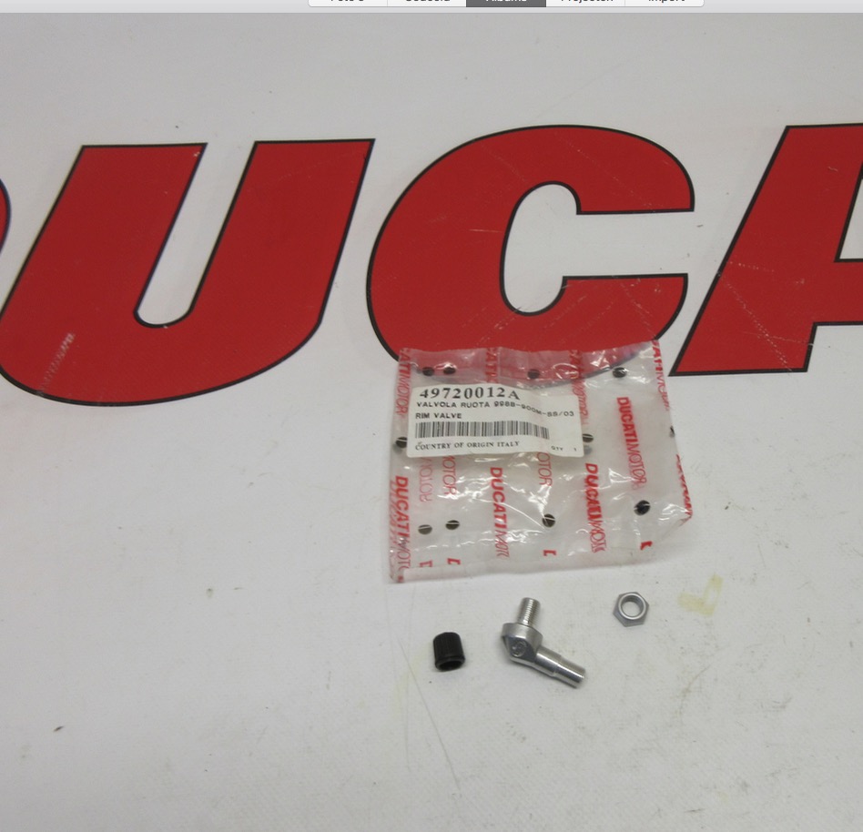 Ducati Wheel tire angle valve Monster Superbikes 49720012A
