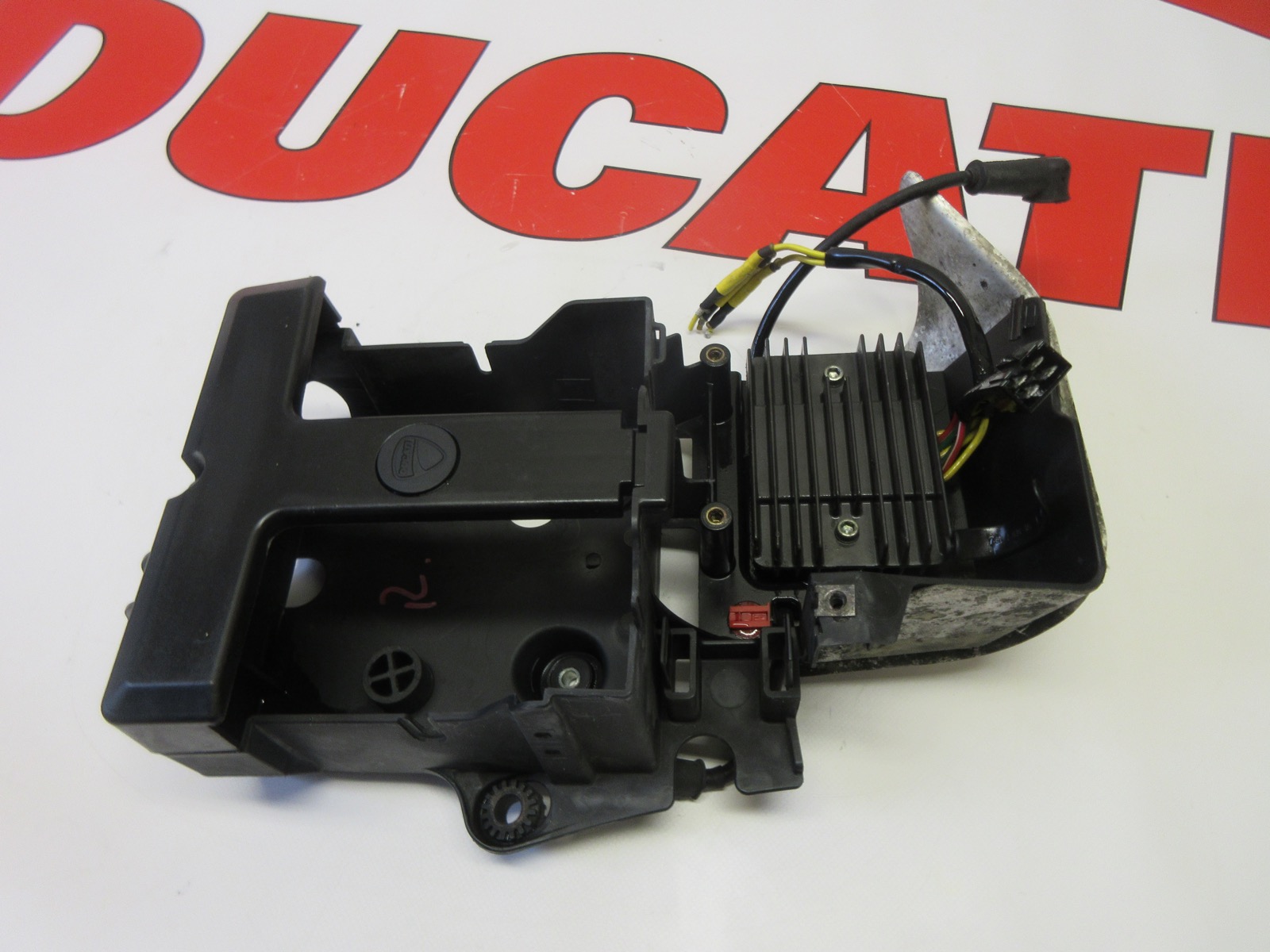 Ducati 848 1098 1198 battery box complete 82919392A with regulator