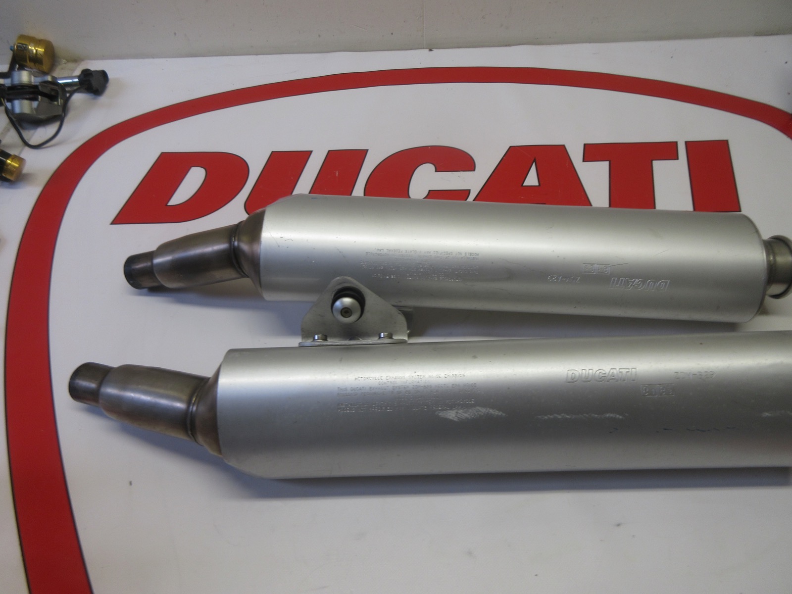 Ducati Monster 1000 800 620 400 original exhaust silencers 57410502D 57310502D