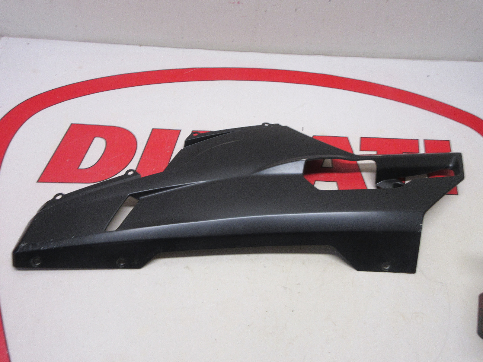 Ducati left hand lower fairing panel Black 848 1098 1198 48012281AK
