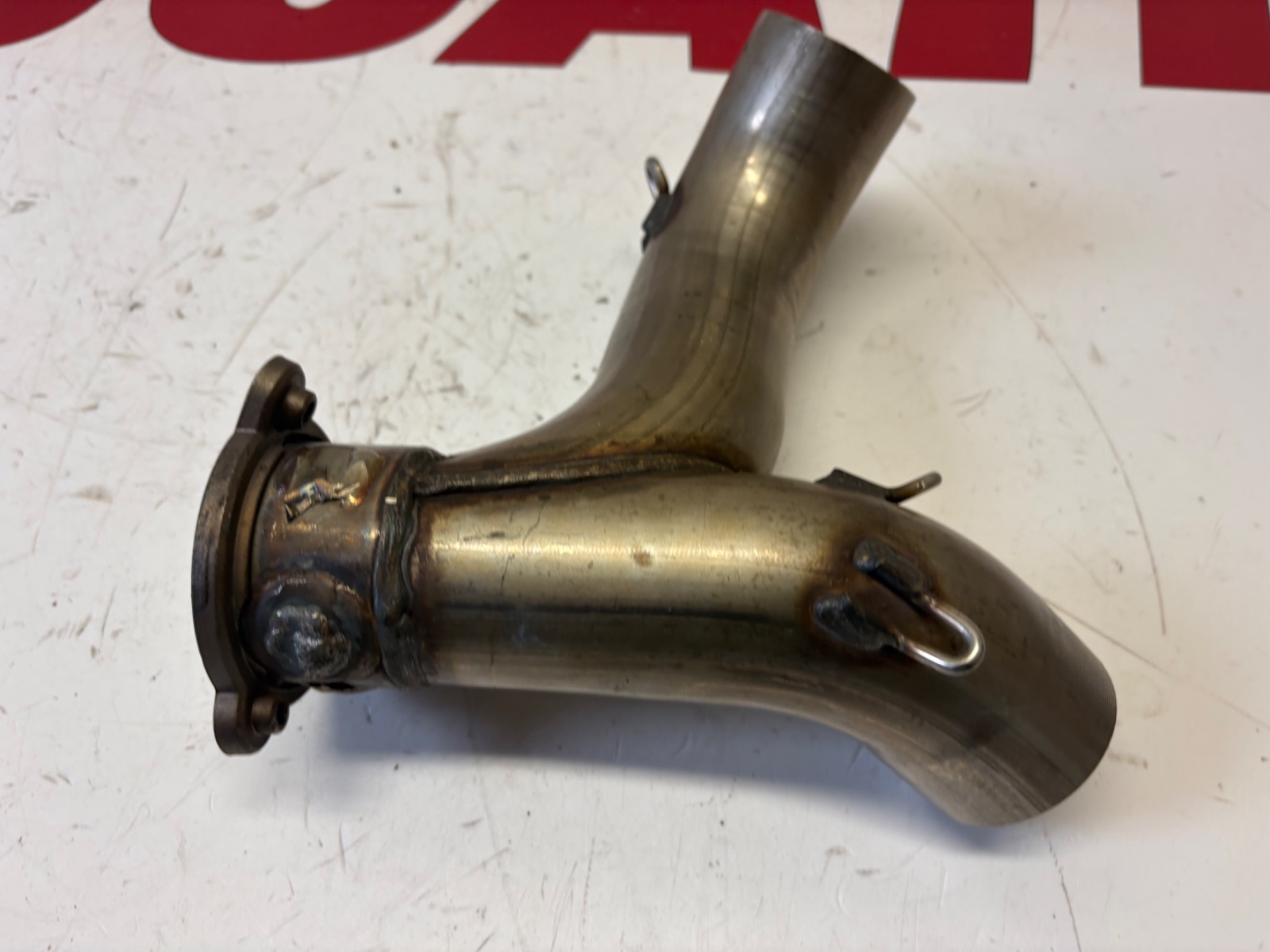 Ducati Panigale Center collector Vertical Exhaust Header Pipe 899 1199 57013152B