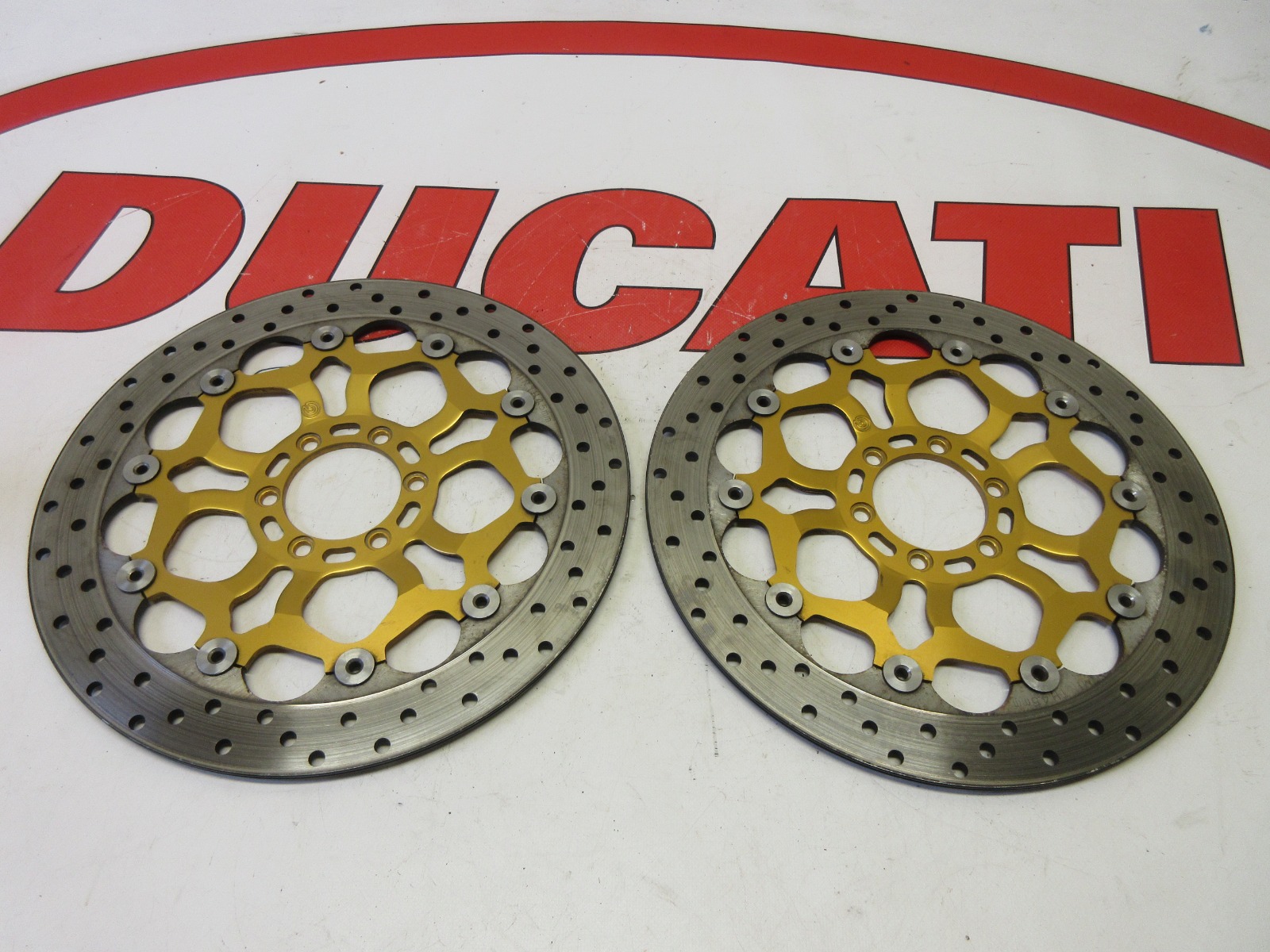 Ducati front brake disc set rotors 748 916 996 998 320mm discs