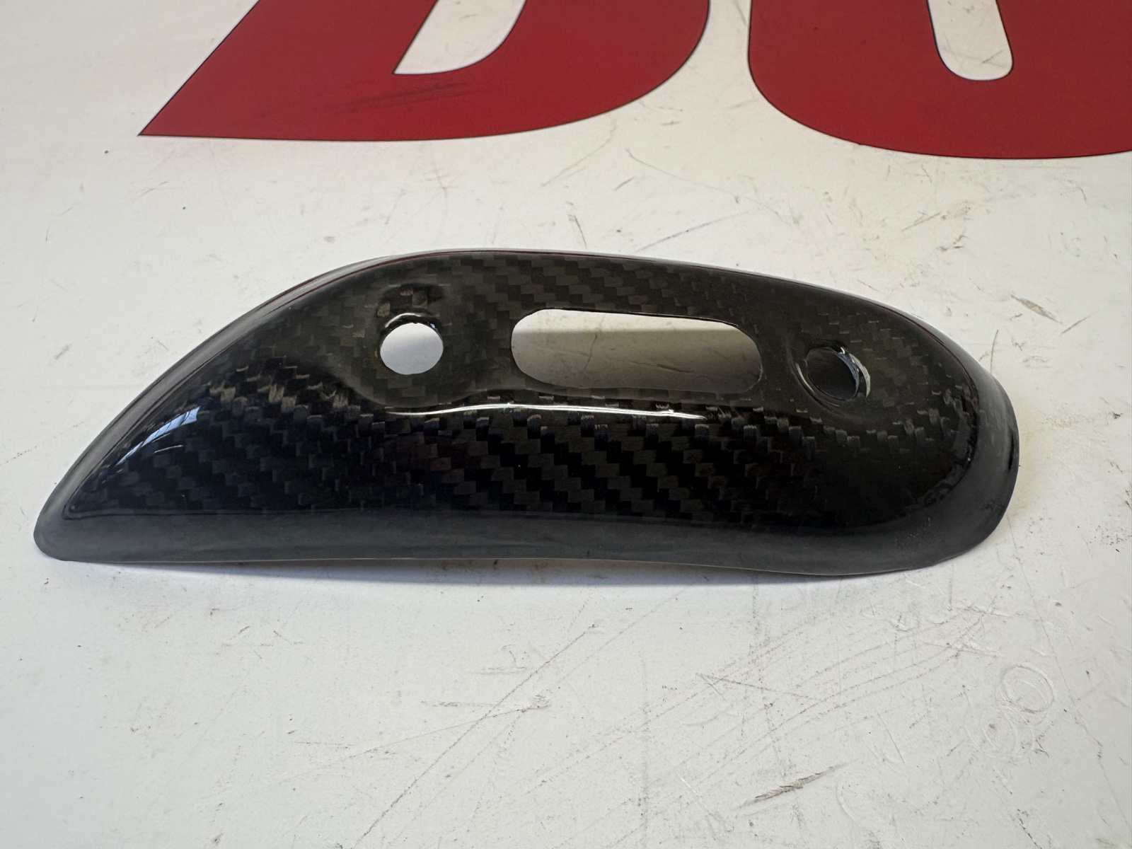 Ducati Monster 696 796 1100 1100 EVO carbon exhaust heat guard cover horizontal