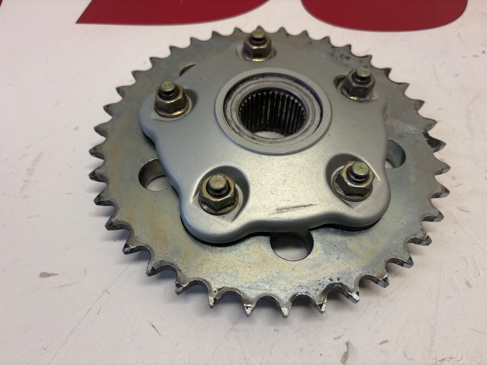 Ducati rear sprocket carrier & shock absorbers 38 tooth 998 748 996 16016851A