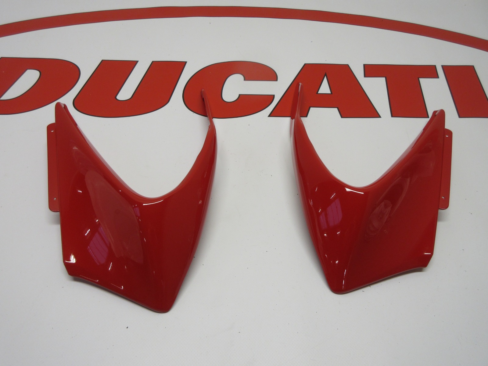 Ducati top fairing cowling winglet winglets red Panigale 899 1199 extender
