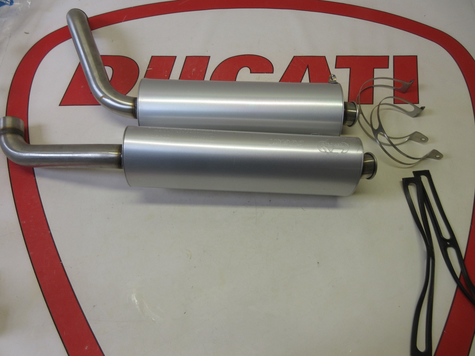 Ducati Original 45mm silencers 748 916 996 998 models 57410494A 57310494A