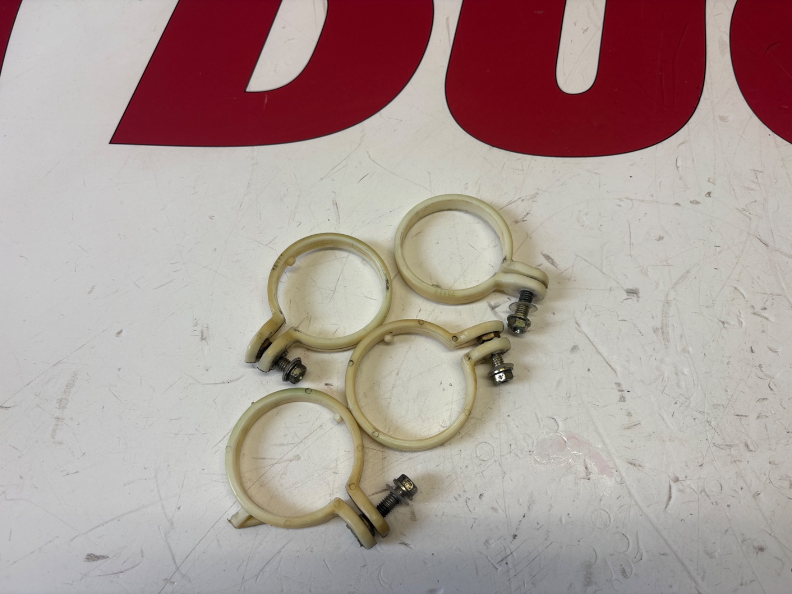Ducati 748 996 916 998 ST4 S ABS ST2 mudguard clamps 800070133 / 800070127