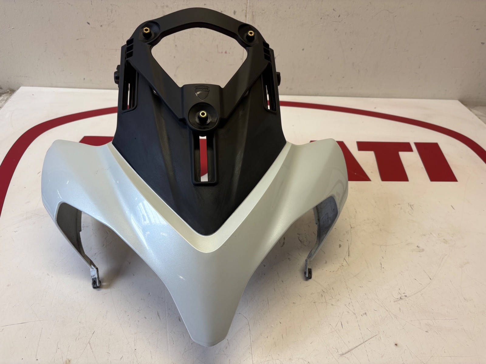 Ducati headlight fairing cowling WHITE Multistrada 1200 S 48110594AW 2010 2012