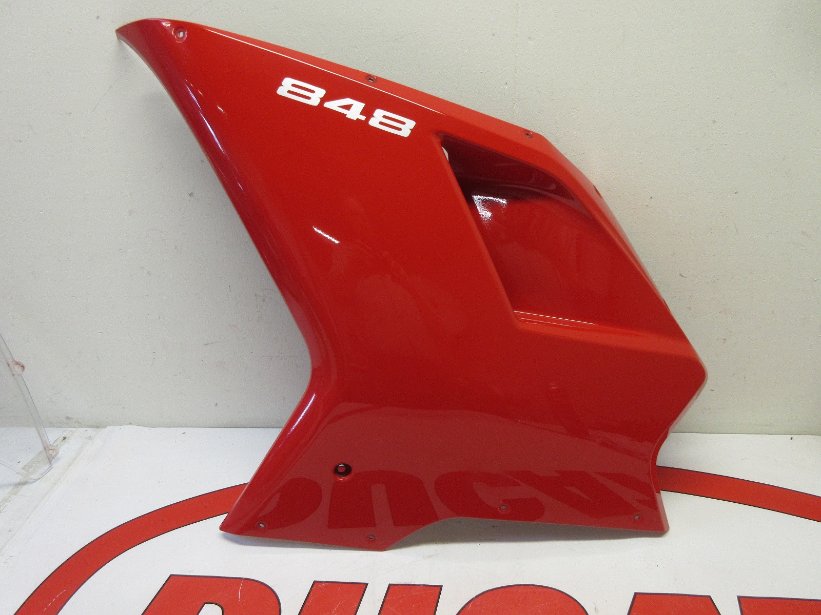 Ducati Left hand upper fairing panel 848 Red 48012492BA