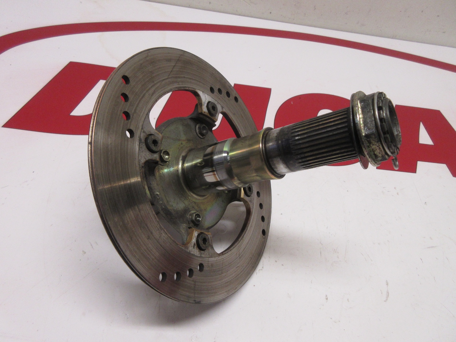 Ducati rear wheel spindle axle & disc and nuts 748 916 996 998 81920391A