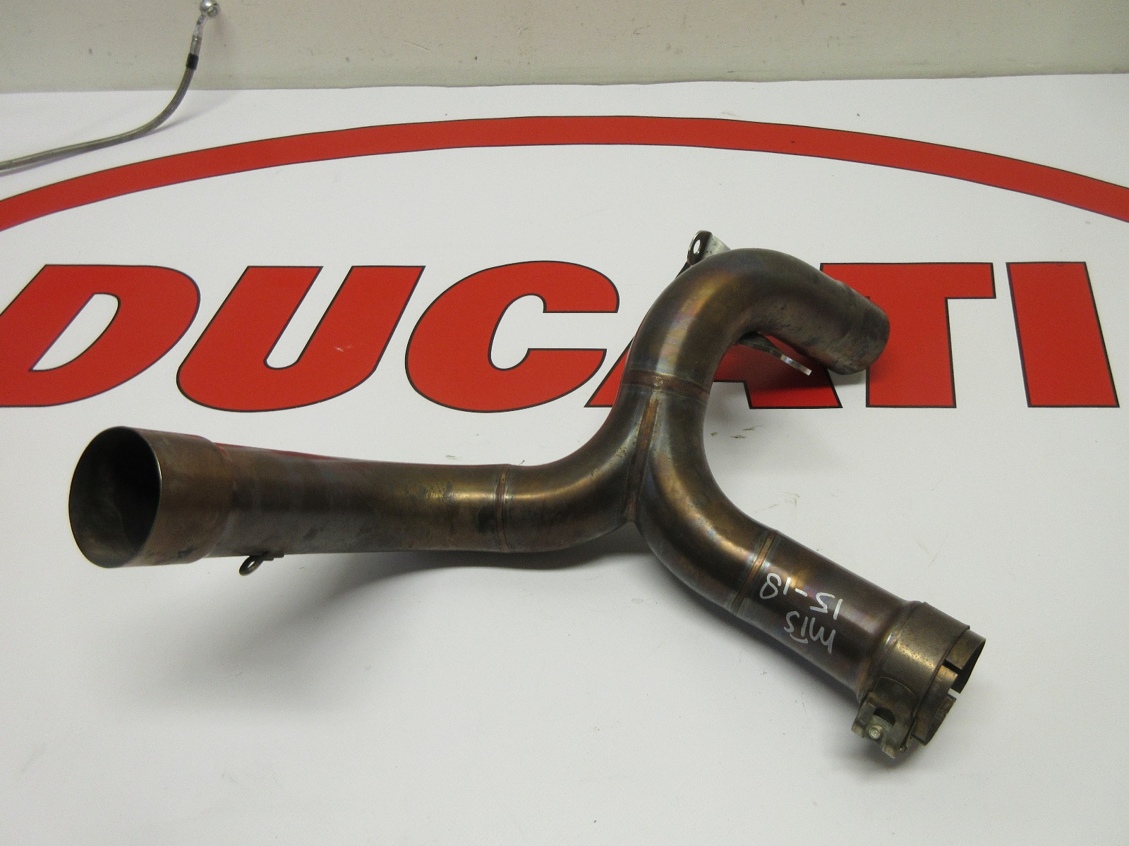 Ducati de-kat exhaust header pipe Multistrada 1200 1260 no kat