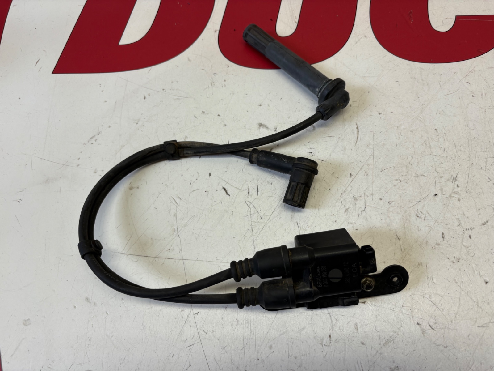 Ducati ignition coil Multistrada 1200 2013 2014 Horizontal & spark plug wiring