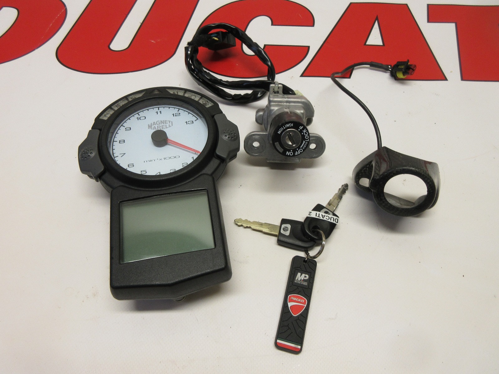 Ducati lock set speedo keys antenna 749 999 lockset instrument panel