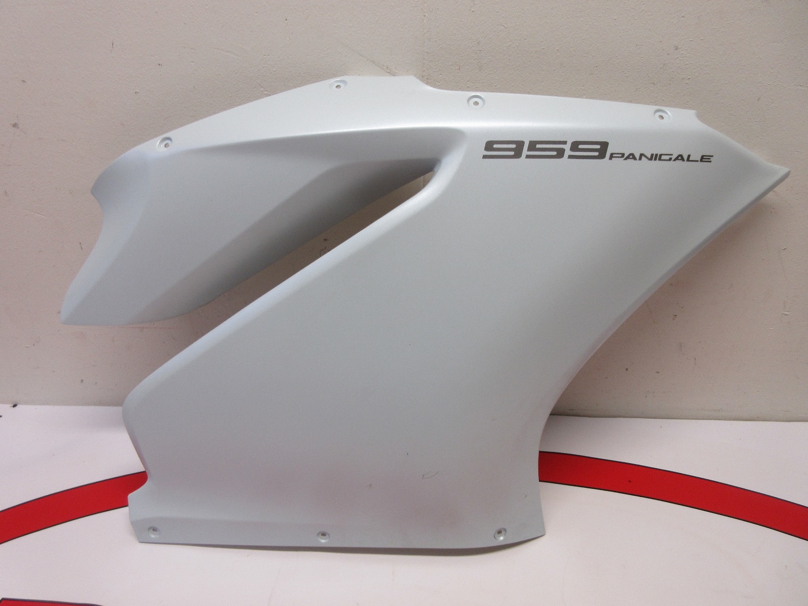 Ducati right hand upper fairing panel white matt 48013801AW Panigale 959