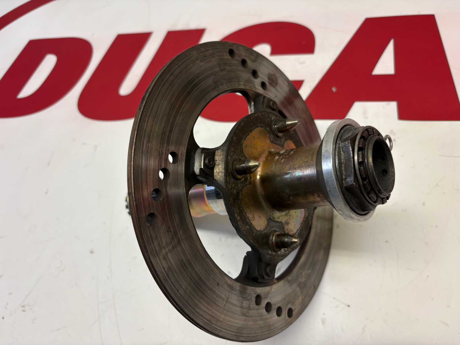 Ducati wheel spindle rear axle & brake disc and nuts 748 916 996 998 81920391A