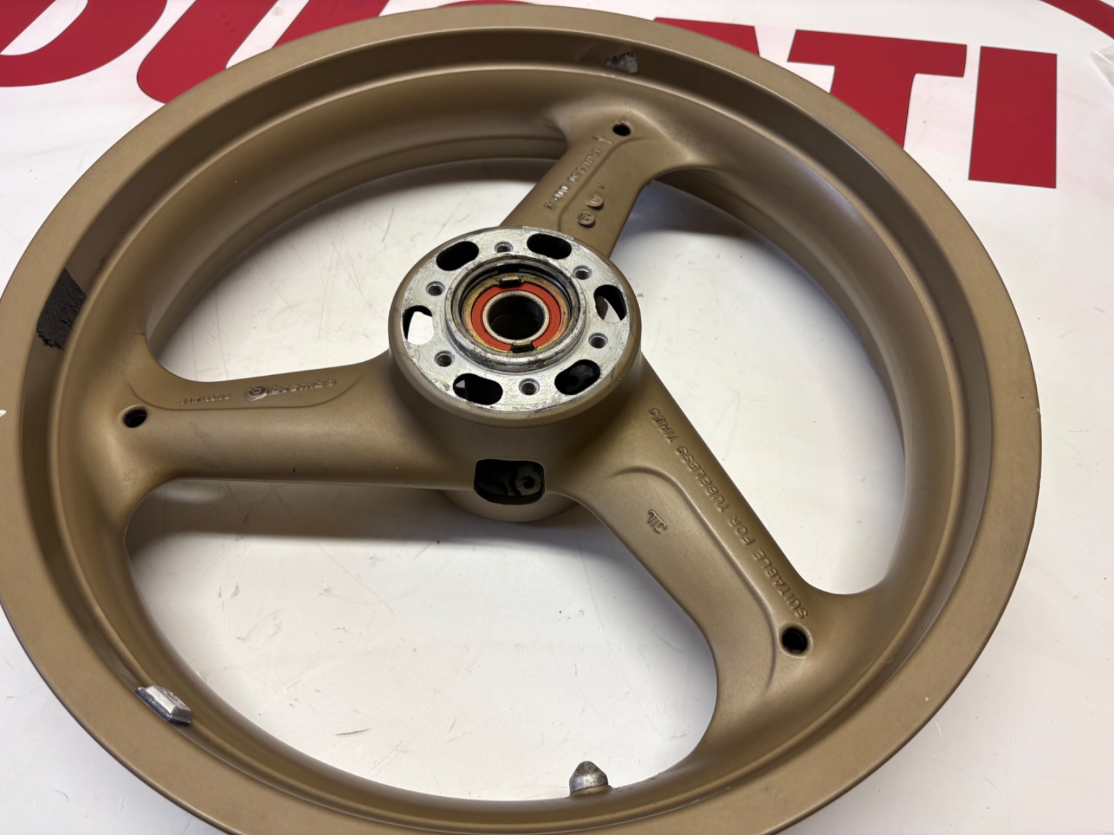Ducati Brembo front wheel rim Bronze 3 spoke 748 916 996 50120191A