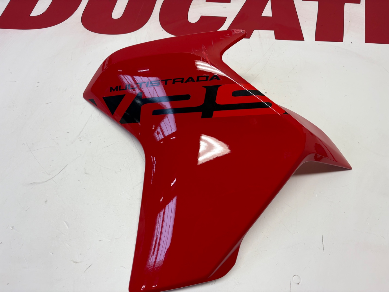 Ducati Multistrada V2S 2022 2024 left hand radiator cover Red 480P9331AL