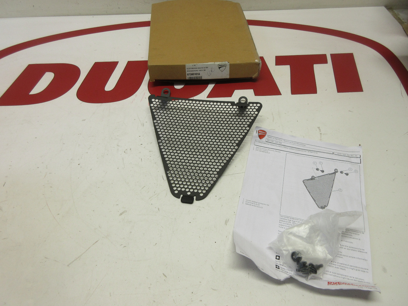 Ducati Performance radiator guard Panigale 899 959 1199 1299 97380101A