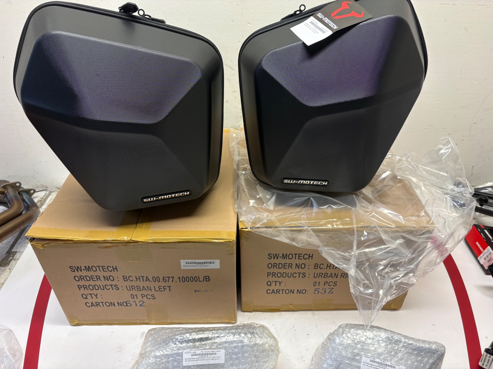 Ducati Monster 821 1200 S 2014 - 2016 SW-MOTECH URBAN ABS SIDE CASES & Brackets