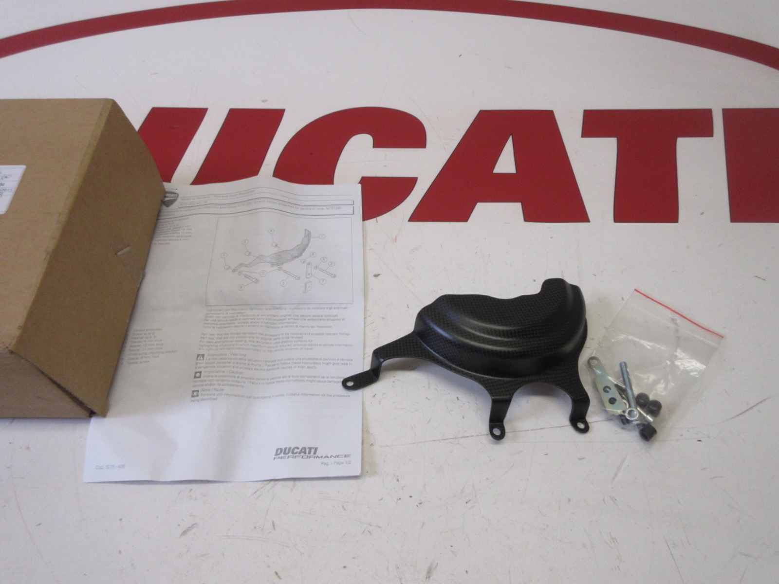 Ducati Performance Multistrada 1200 2010 2014 Carbon Generator Cover 96980071A