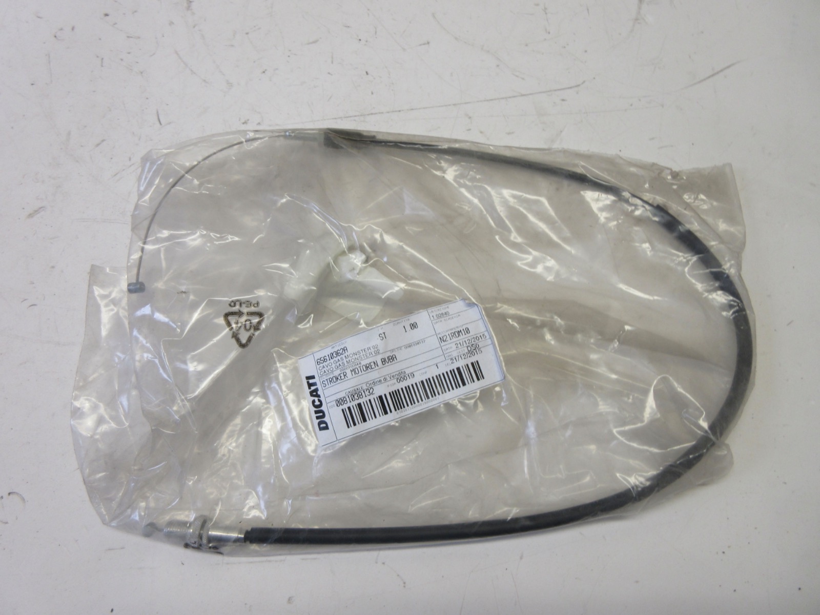 Ducati gas throttle cable Monster 1000 400 620 750 900 800 S2R 1000 65610362A