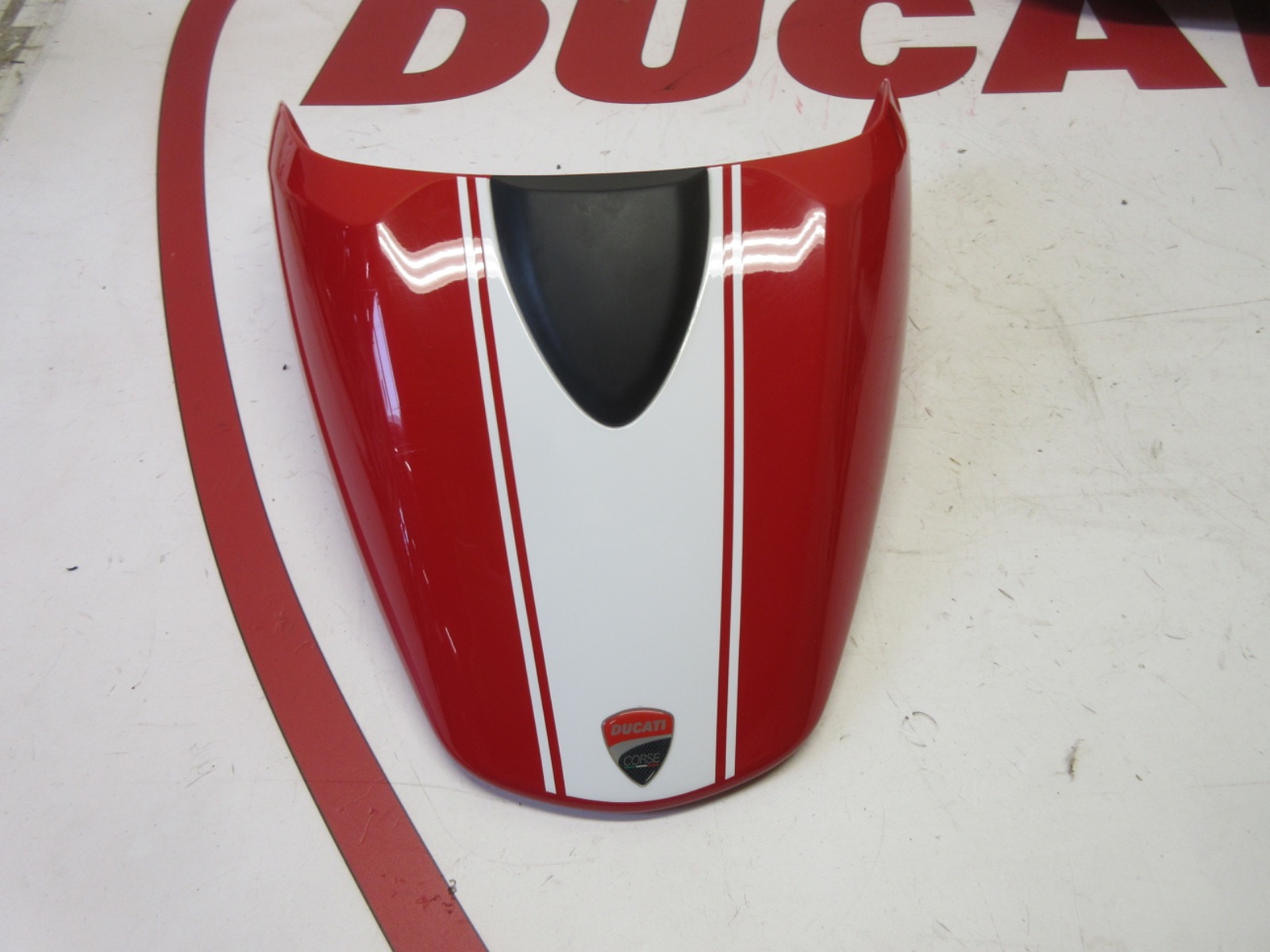 Ducati Monster 1100 EVO Rear Seat Cover Red White stripe 59510981AC