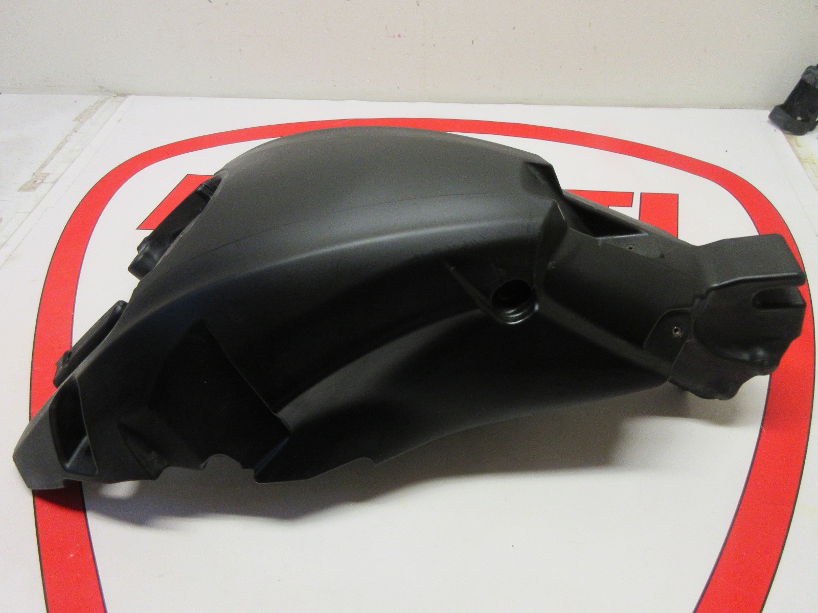 Ducati Petrol fuel tank Diavel AMG Carbon Cromo Strada White stripe 58611734A