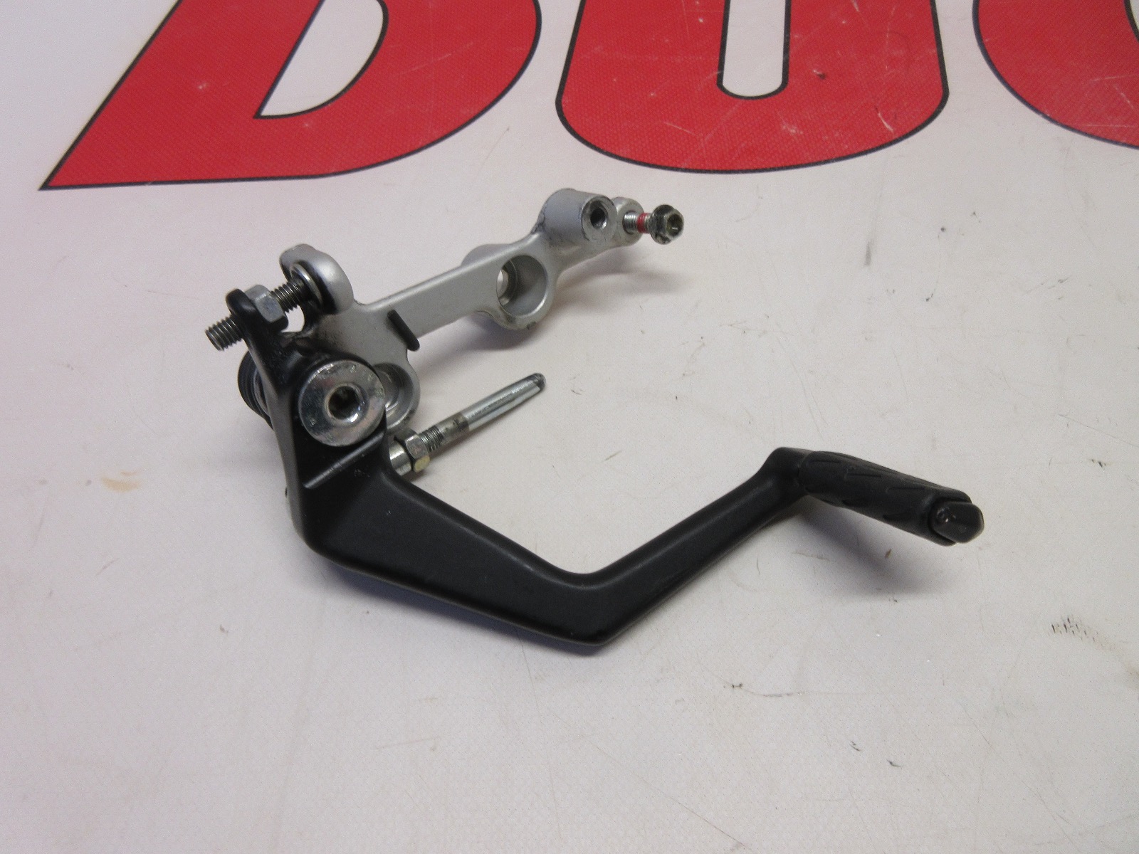 Ducati rear brake pedal lever & rubber 848 evo 1098 1198 45720421AB Black