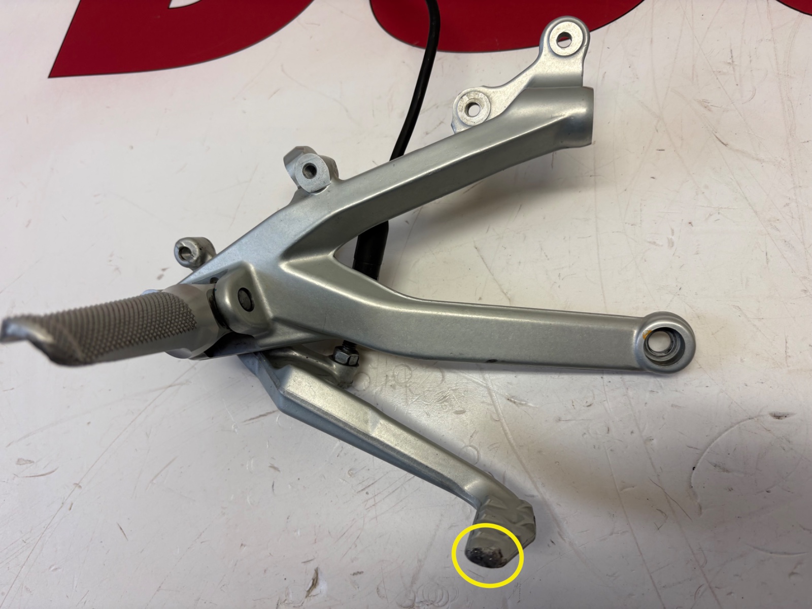 Ducati right footrest hanger & brake pedal Panigale V4 V4S 2018 2021