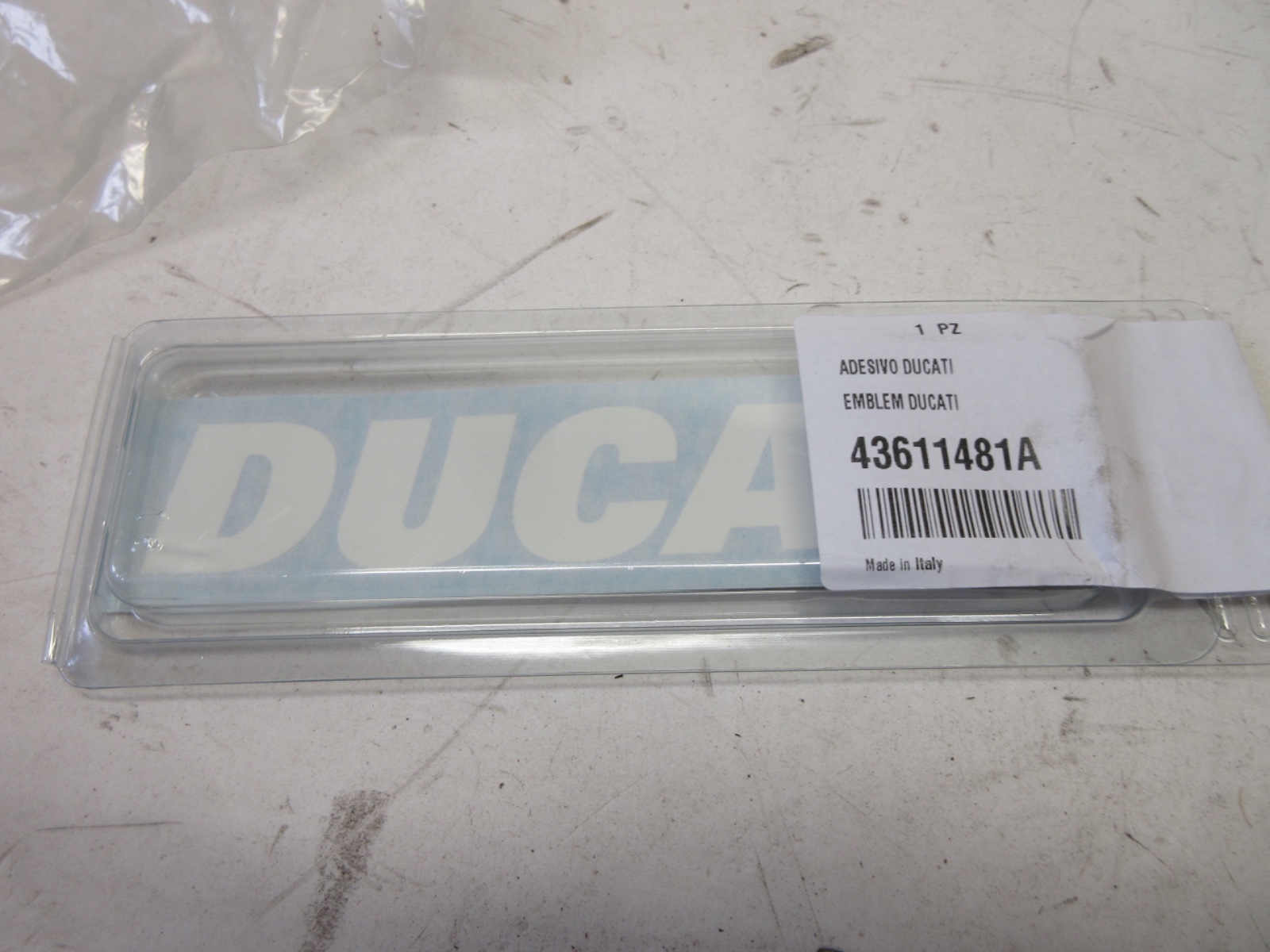 Ducati decals stickers white Hypermotard 1100 939 Monster Multi 43611481A 2x