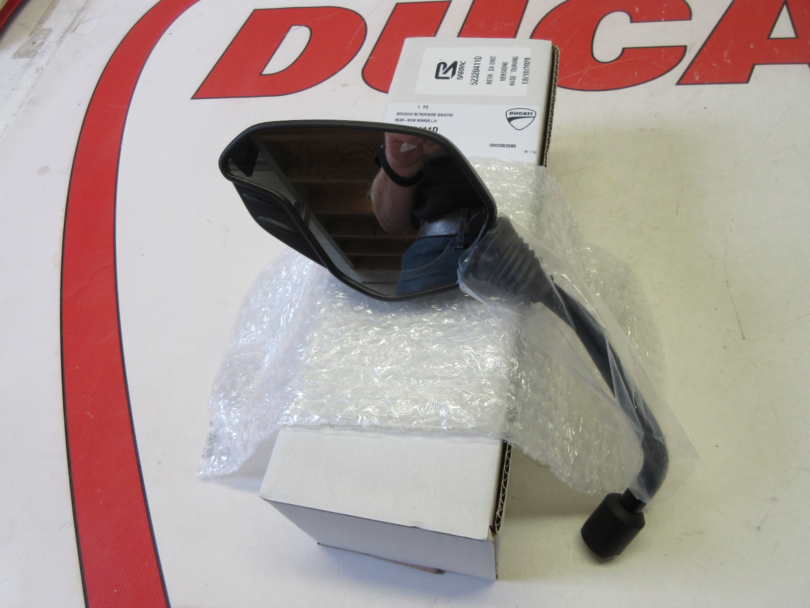 Ducati Left mirror Hypermotard 821 939 new oem 52320411D