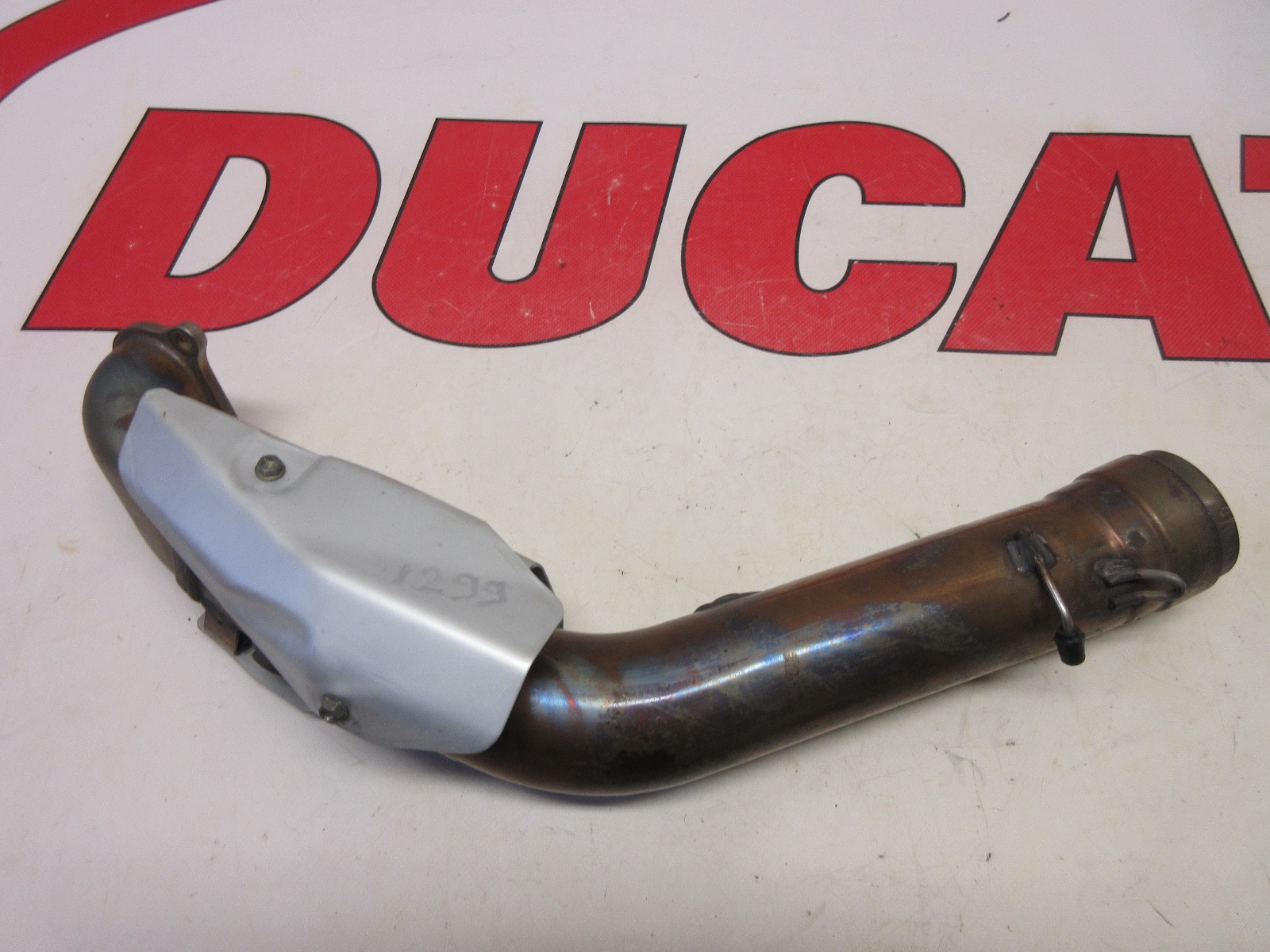 Ducati horizontal exhaust pipe & heat shields Panigale 959 1299 1299S 57014452A