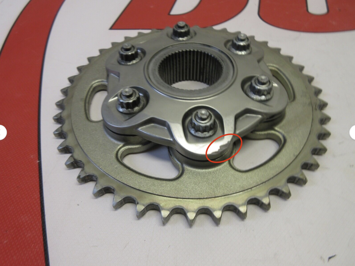 Ducati rear carrier with sprocket 43 Tooth 1098 1198 1199 MTS 1200 DIAVEL SS SF