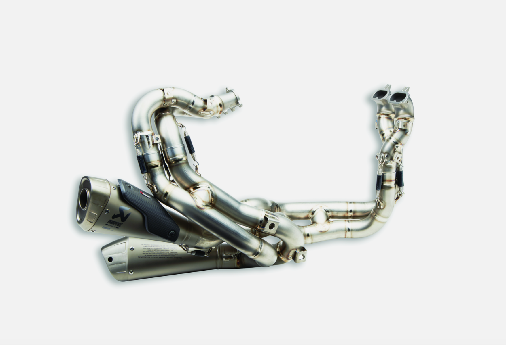 Ducati Akrapovic Full Titanium Exhaust System Panigale V4 V4S 96481387C