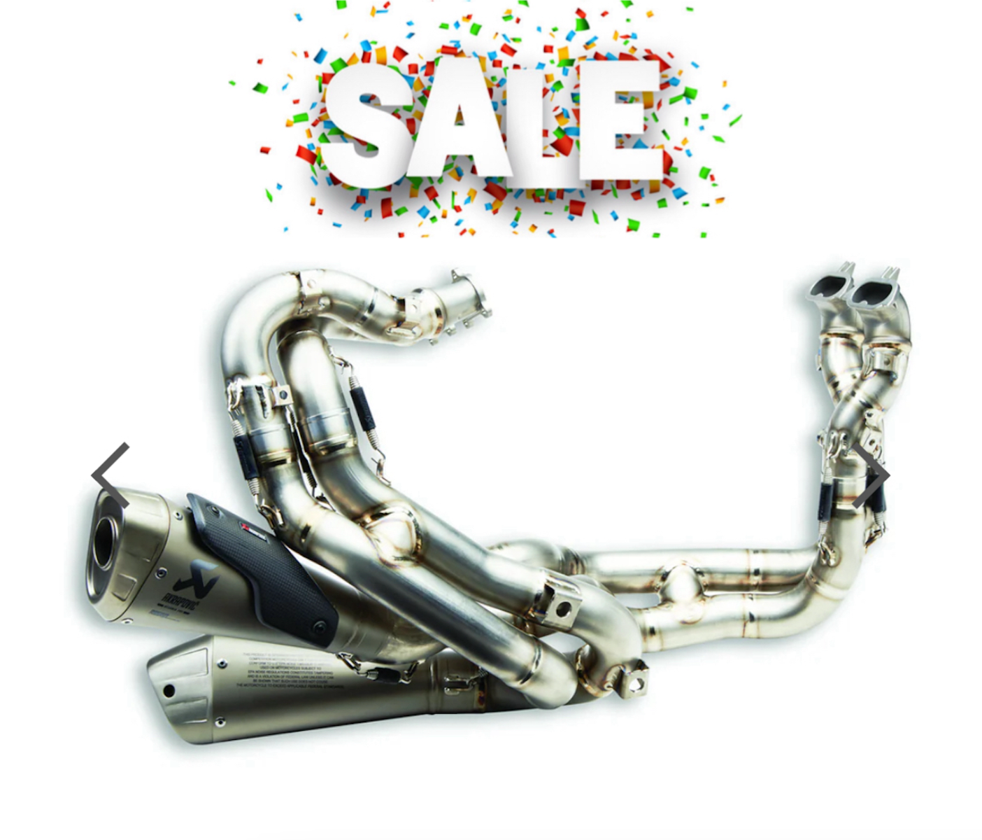 Ducati akrapovic v4 top