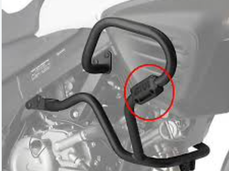 GIVI Nylon sliders with logo for engine guards crash bar Z2159R