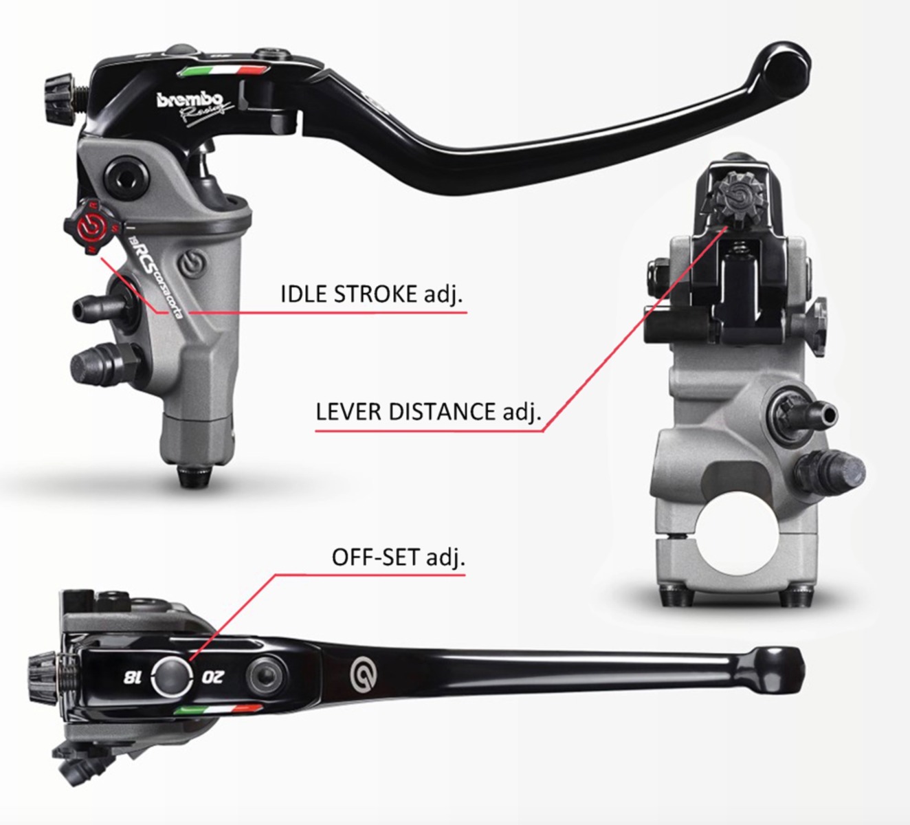 brembo ラジアルマスターシリンダー 19RCS コルサコルタ