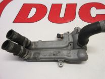 Ducati Thermostat housing body coolant distributor complete 61610091A 749 999