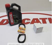 Ducati service kit Supersport / Monster 900 TIMING BELTS NGK MOTUL OIL FILTER 